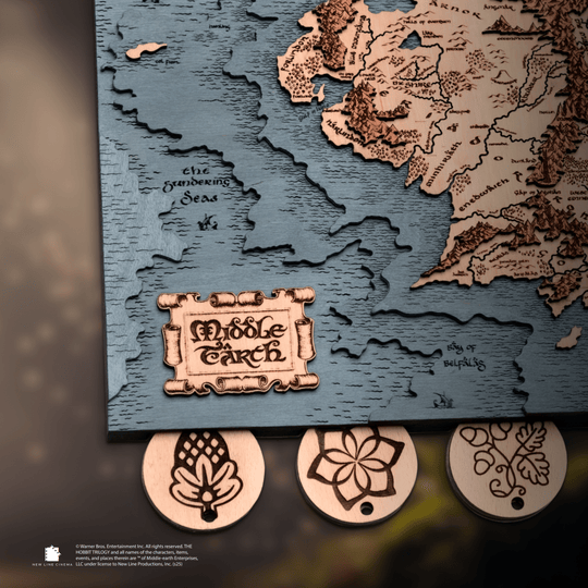 MIDDLE EARTH™ 3D KEY HOLDER – a thoughtful wood anniversary gift - ZeWood