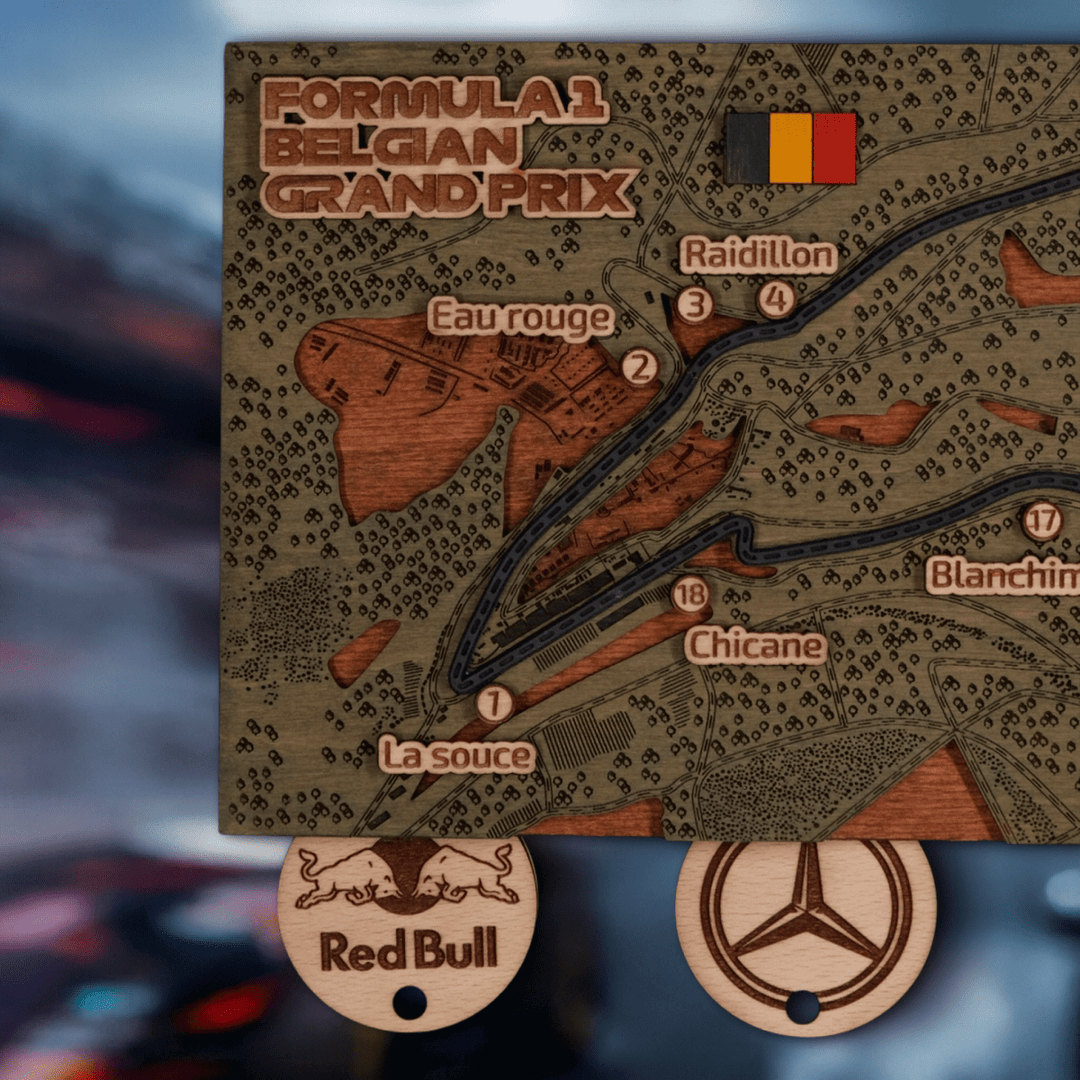 FORMULA 1 CIRCUIT KEY HOLDER - ZeWood