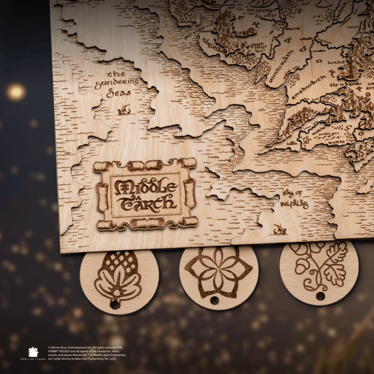 MIDDLE EARTH™ 3D KEY HOLDER – a thoughtful wood anniversary gift - ZeWood