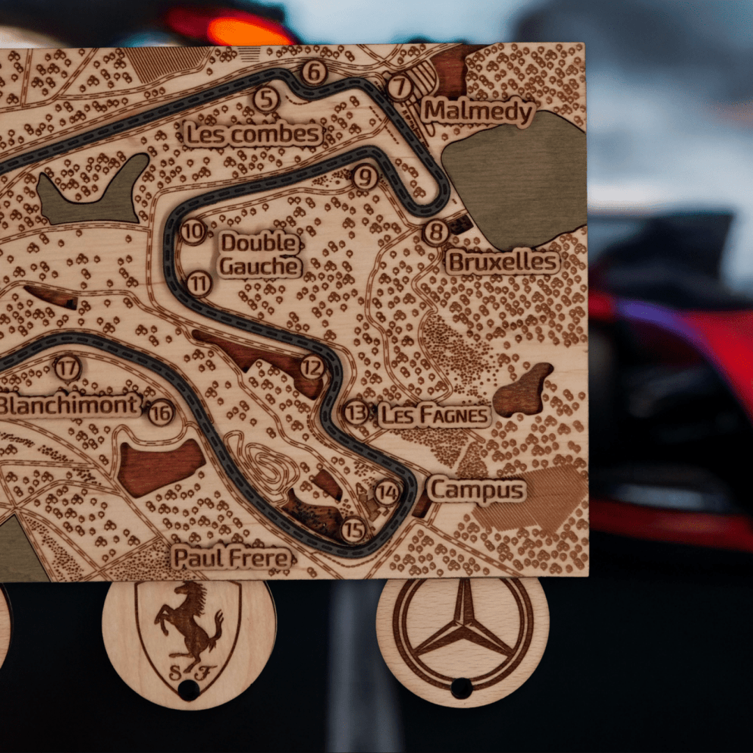 FORMULA 1 CIRCUIT KEY HOLDER - ZeWood