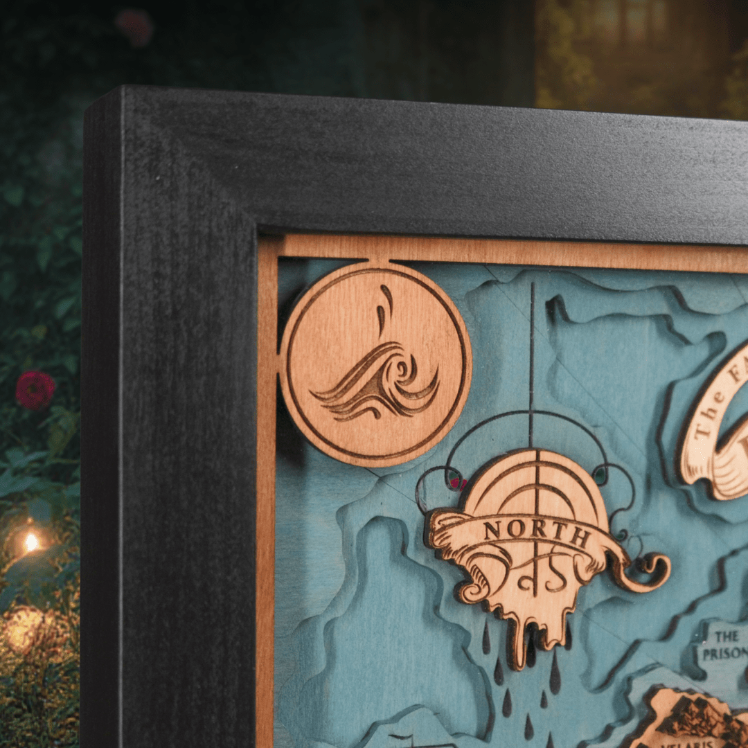 PRYTHIAN 3D WOOD MAP - ZeWood