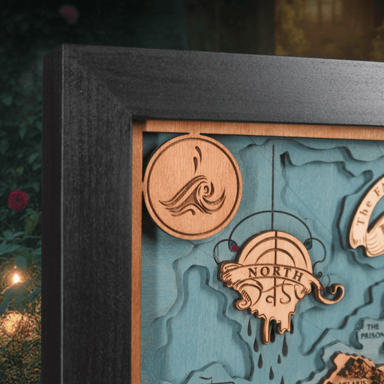 PRYTHIAN 3D WOOD MAP - ZeWood