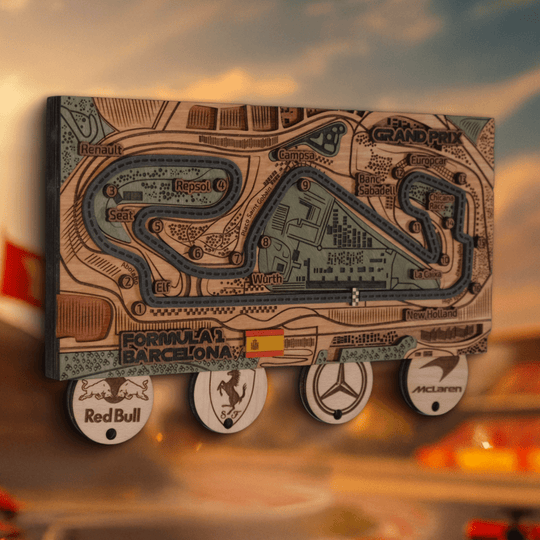 FORMULA 1 SPANISH GRAND PRIX KEY HOLDER - ZeWood