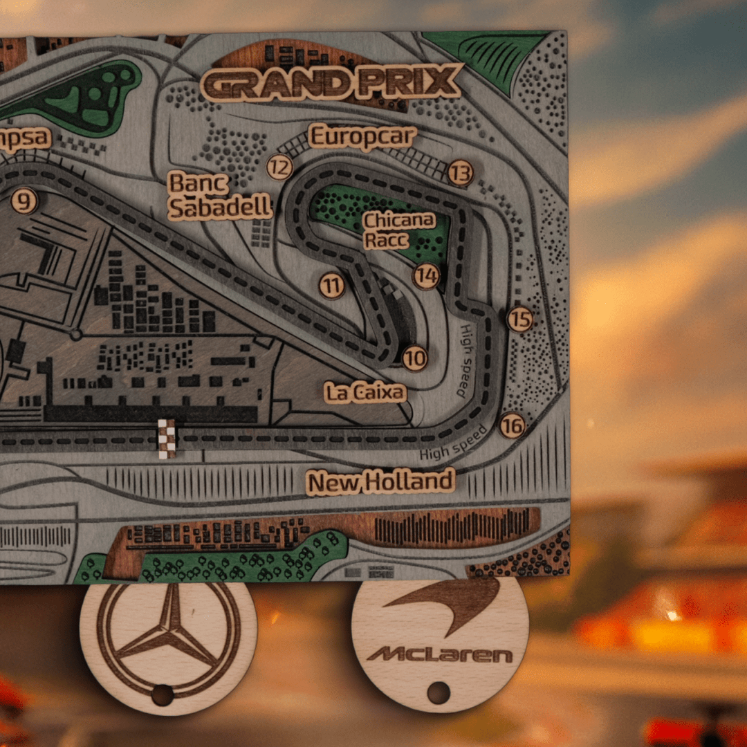 FORMULA 1 SPANISH GRAND PRIX KEY HOLDER - ZeWood