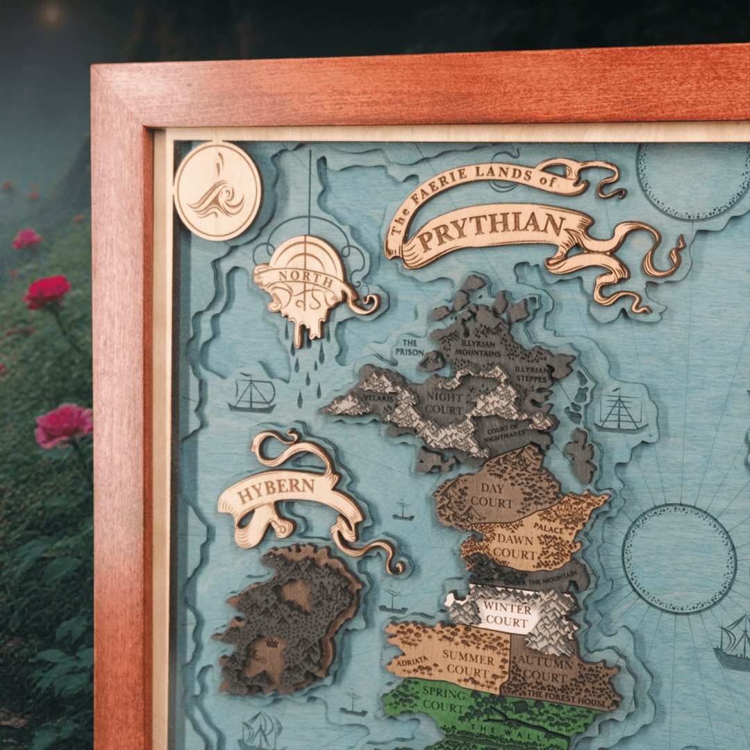 PRYTHIAN 3D WOOD MAP - ZeWood