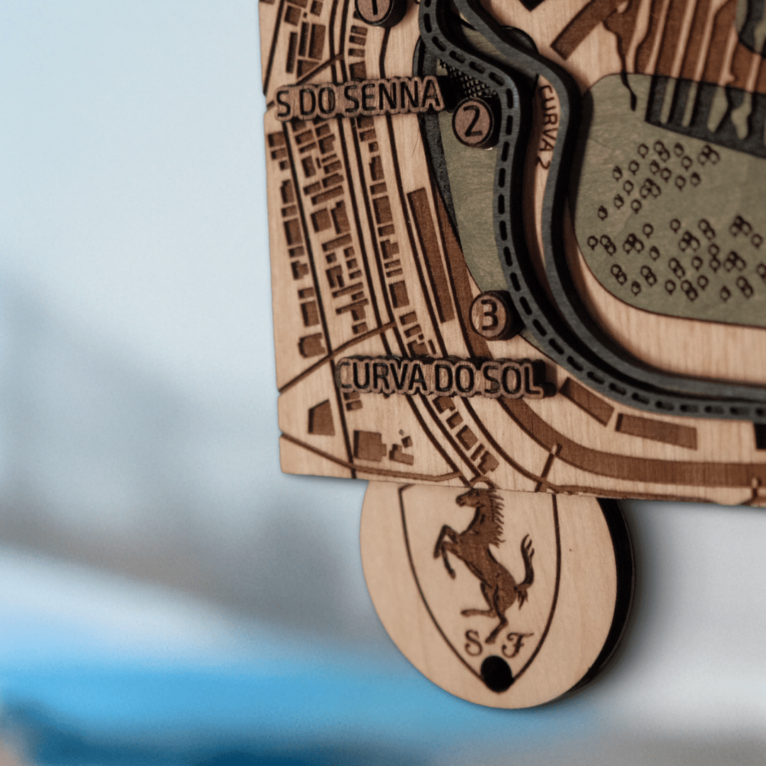 FORMULA 1 BRAZILIAN GRAND PRIX KEY HOLDER - ZeWood