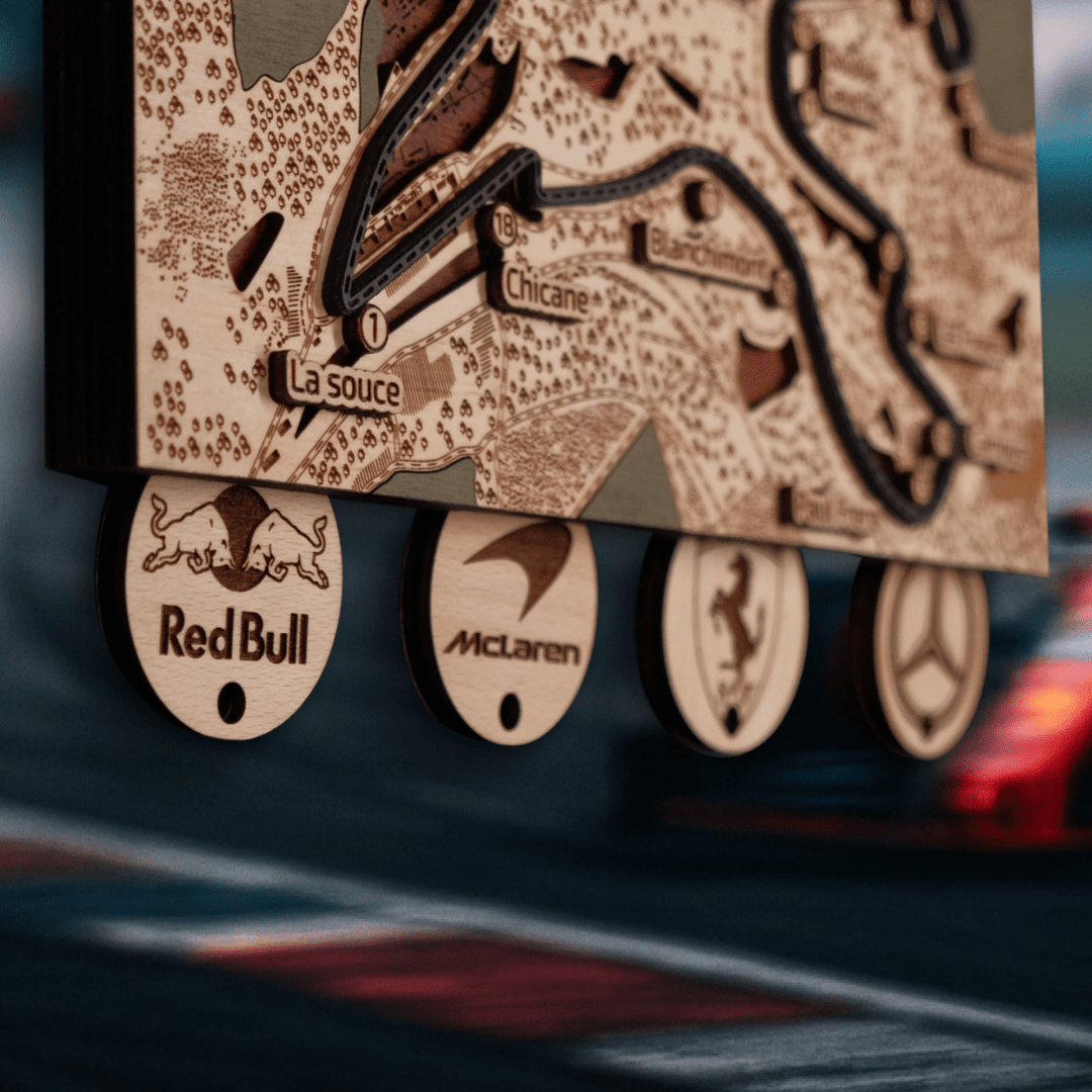FORMULA 1 CIRCUIT KEY HOLDER - ZeWood
