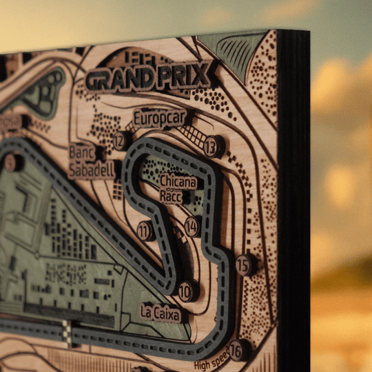 FORMULA 1 SPANISH GRAND PRIX KEY HOLDER - ZeWood