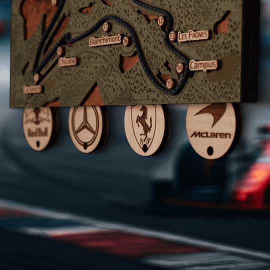 FORMULA 1 CIRCUIT KEY HOLDER - ZeWood