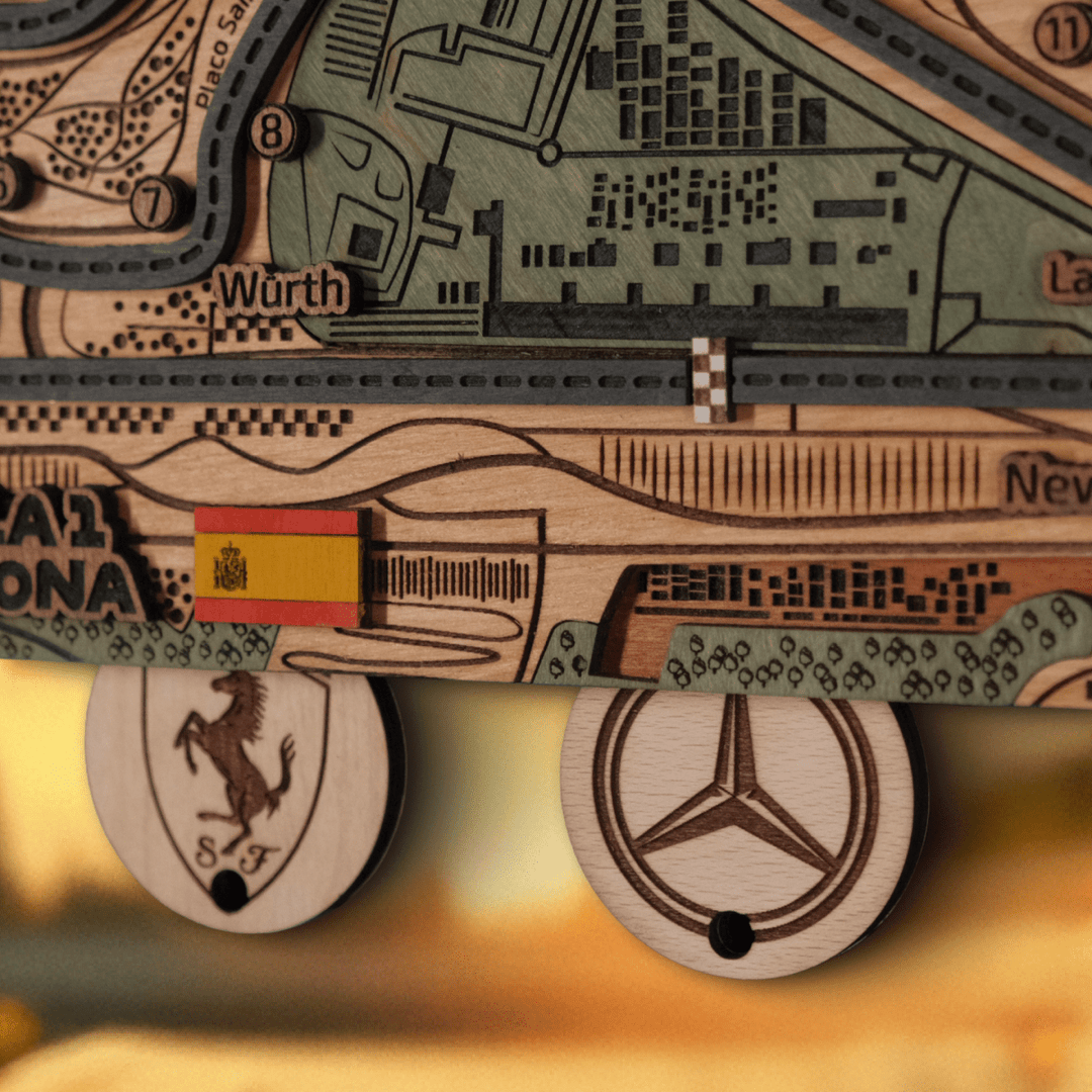 FORMULA 1 SPANISH GRAND PRIX KEY HOLDER - ZeWood