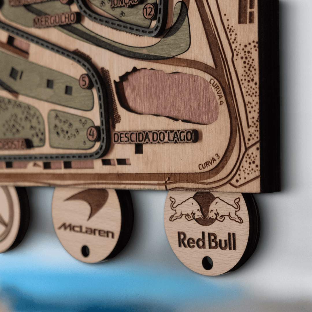 FORMULA 1 BRAZILIAN GRAND PRIX KEY HOLDER - ZeWood