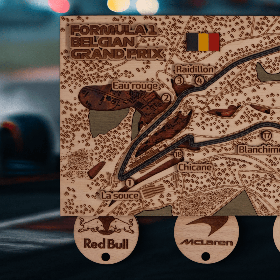 FORMULA 1 CIRCUIT KEY HOLDER - ZeWood