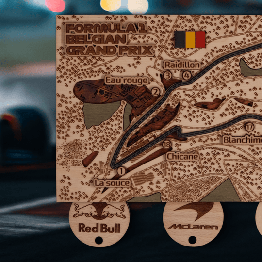 FORMULA 1 CIRCUIT KEY HOLDER - ZeWood