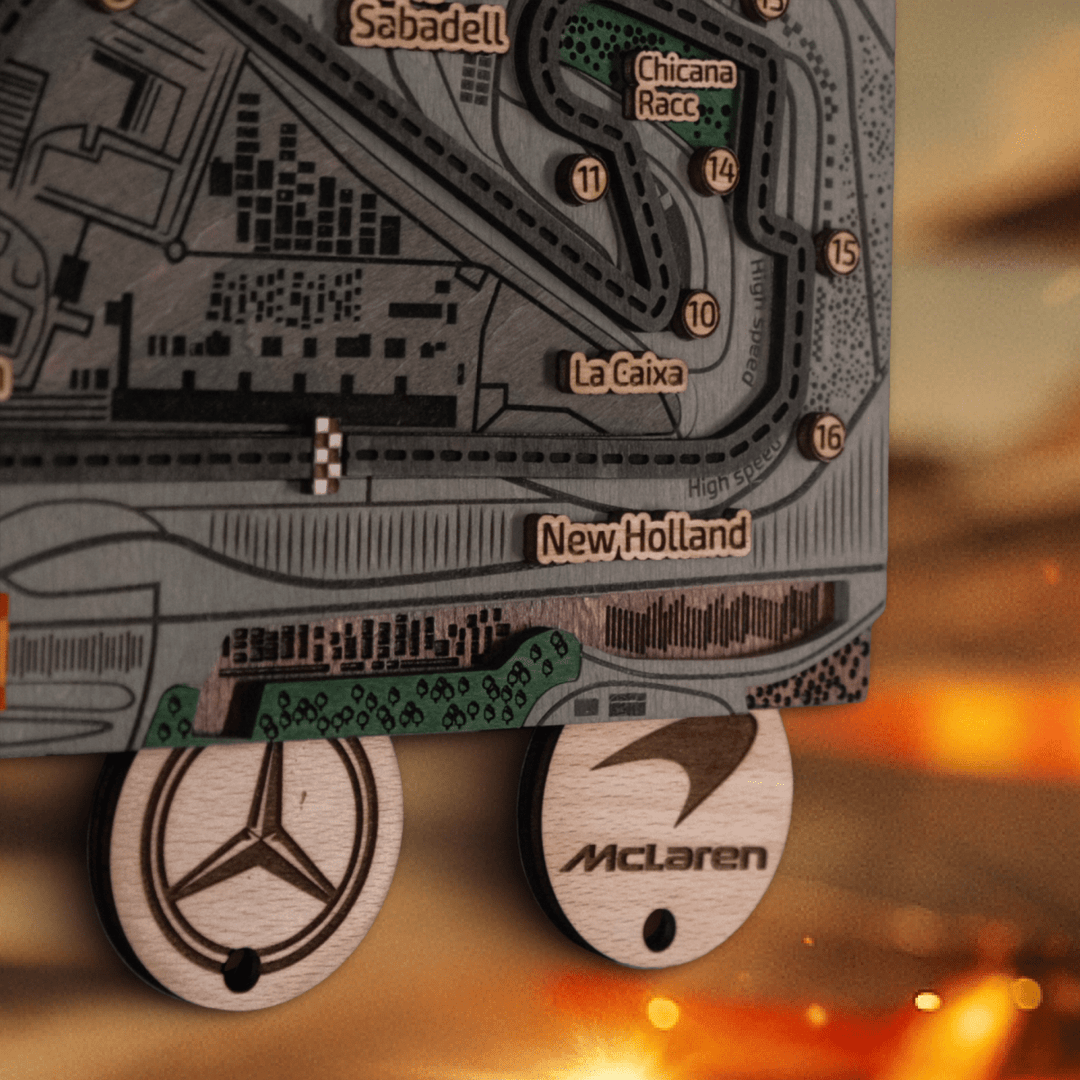 FORMULA 1 SPANISH GRAND PRIX KEY HOLDER - ZeWood