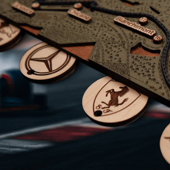 FORMULA 1 CIRCUIT KEY HOLDER - ZeWood