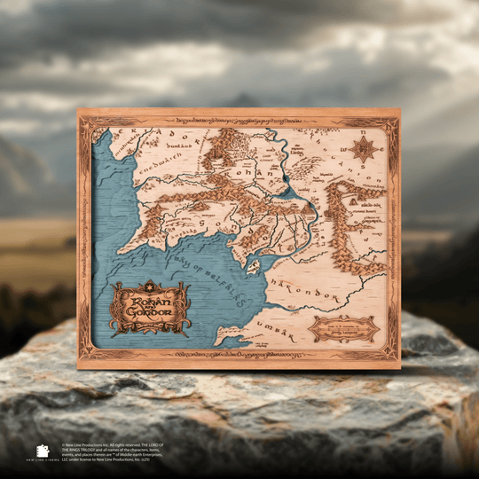 ROHAN & GONDOR 3D WOOD MAP - ZeWood