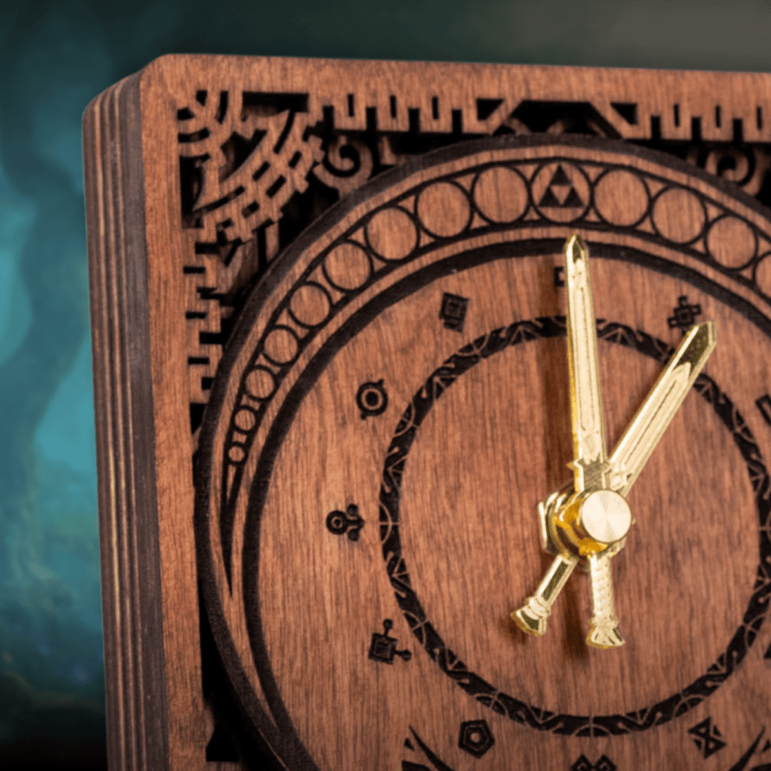 MASTER SWORD 3D WOOD CLOCK - ZeWood