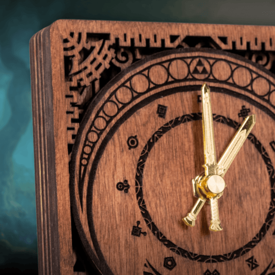 MASTER SWORD 3D WOOD CLOCK - ZeWood