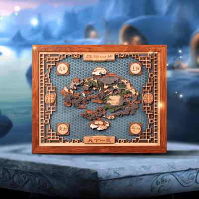 THE LAST AIRBENDER 3D WOOD MAP