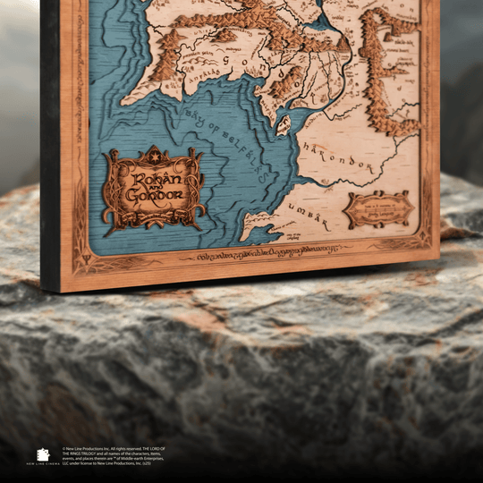 ROHAN & GONDOR 3D WOOD MAP - ZeWood
