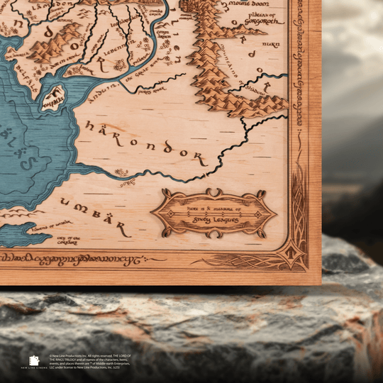 ROHAN & GONDOR 3D WOOD MAP - ZeWood