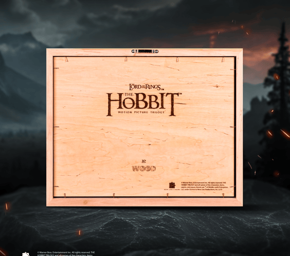 MIDDLE - EARTH™ 3D WOOD MAP WITH LIGHTING - A Legendary Wood Anniversary Gift - ZeWood