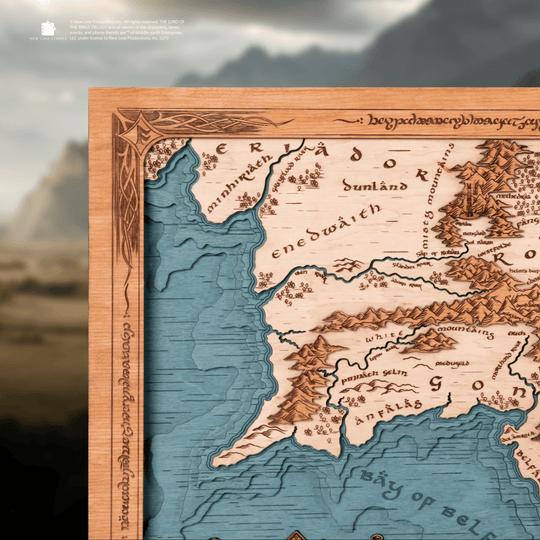 ROHAN & GONDOR 3D WOOD MAP - ZeWood