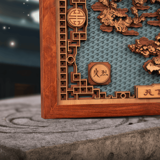 THE LAST AIRBENDER 3D MAP – Ideal Wood Anniversary Gift - ZeWood