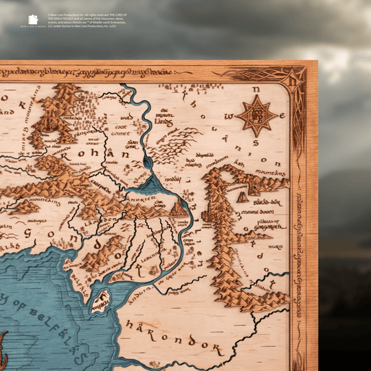 ROHAN & GONDOR 3D WOOD MAP - ZeWood
