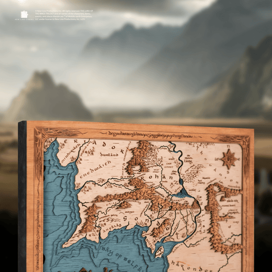 ROHAN & GONDOR 3D WOOD MAP - ZeWood