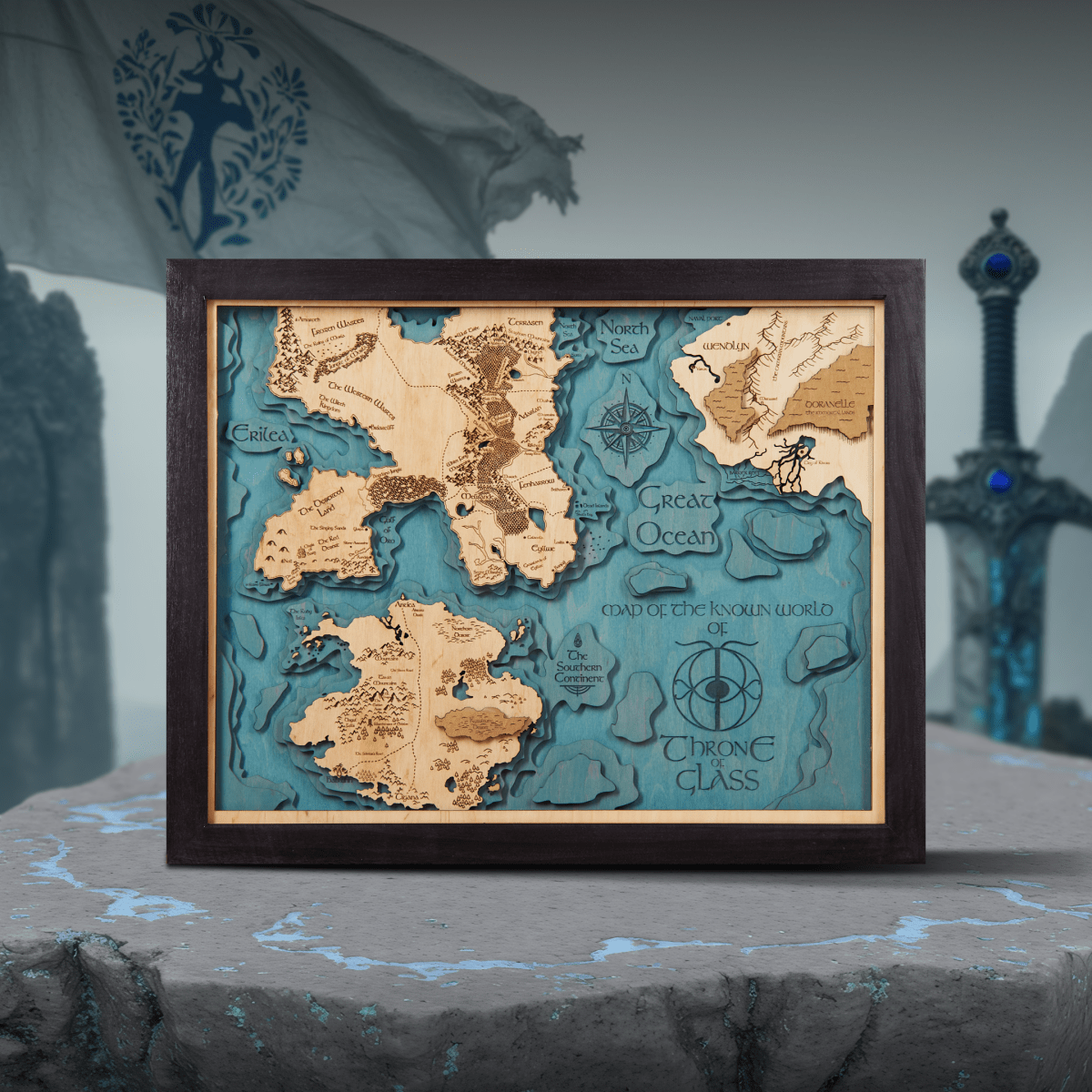 3D ERILEA WOOD MAP - ZeWood