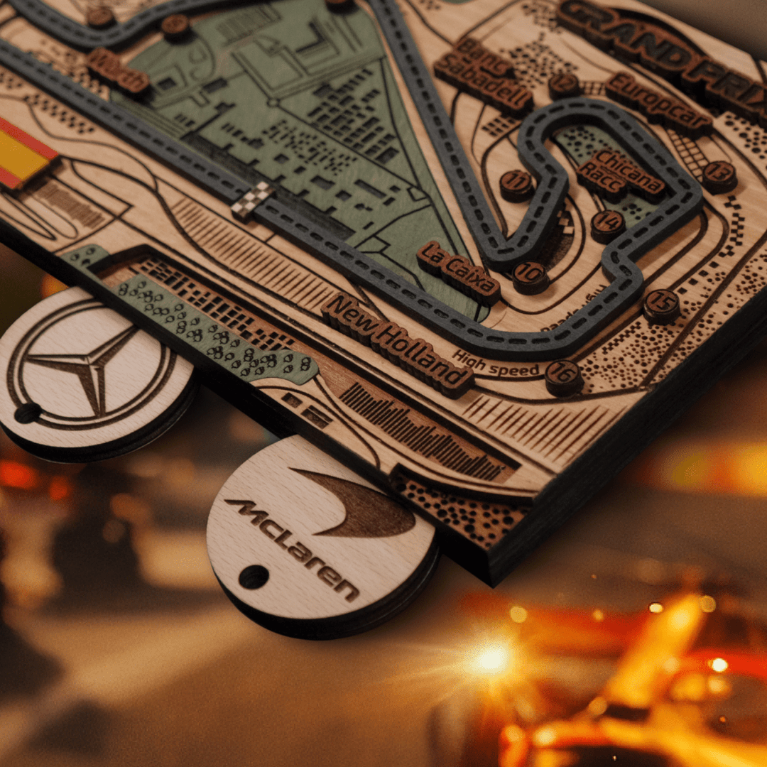 FORMULA 1 SPANISH GRAND PRIX KEY HOLDER - ZeWood