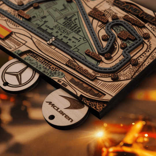 FORMULA 1 SPANISH GRAND PRIX KEY HOLDER - ZeWood