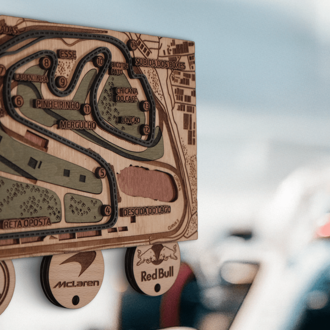 FORMULA 1 BRAZILIAN GRAND PRIX KEY HOLDER - ZeWood