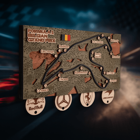 FORMULA 1 CIRCUIT KEY HOLDER - ZeWood