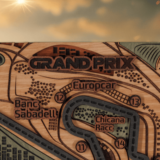 FORMULA 1 SPANISH GRAND PRIX KEY HOLDER - ZeWood