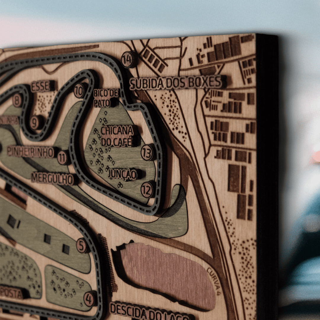 FORMULA 1 BRAZILIAN GRAND PRIX KEY HOLDER - ZeWood