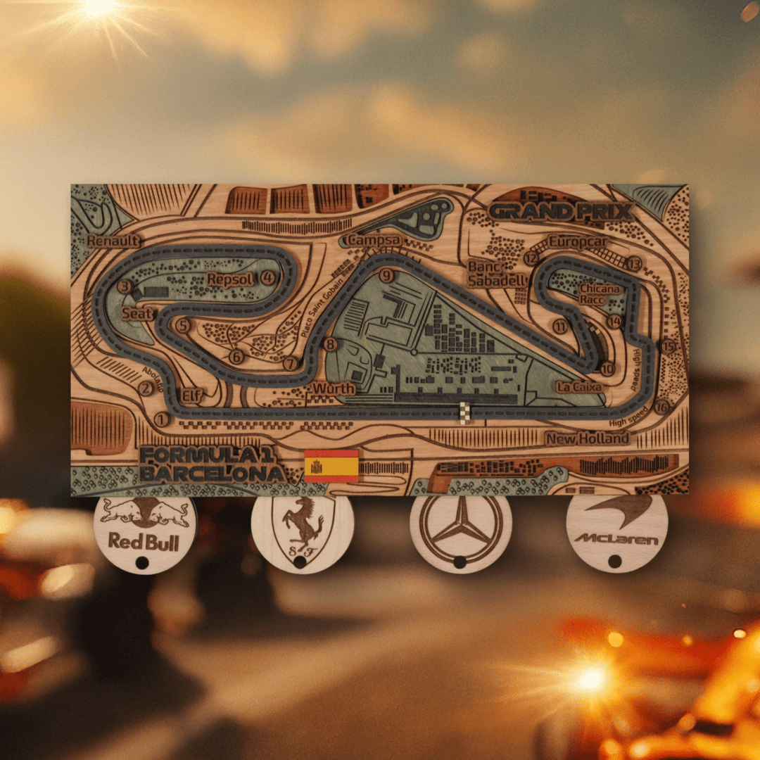 FORMULA 1 SPANISH GRAND PRIX KEY HOLDER - ZeWood