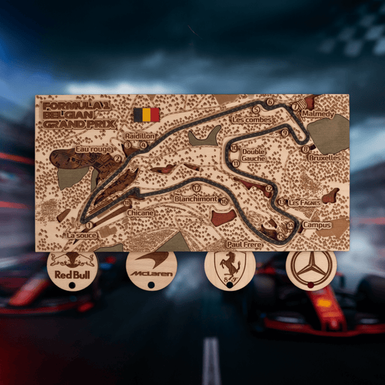 FORMULA 1 CIRCUIT KEY HOLDER - ZeWood