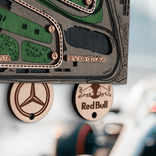 FORMULA 1 BRAZILIAN GRAND PRIX KEY HOLDER - ZeWood