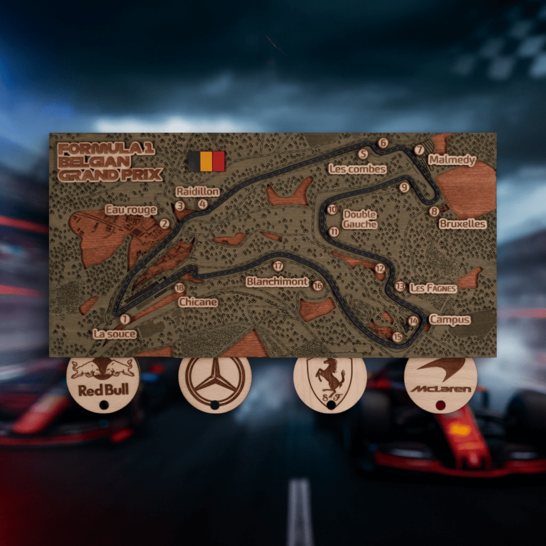FORMULA 1 CIRCUIT KEY HOLDER - ZeWood