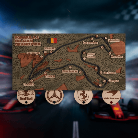 FORMULA 1 CIRCUIT KEY HOLDER - ZeWood