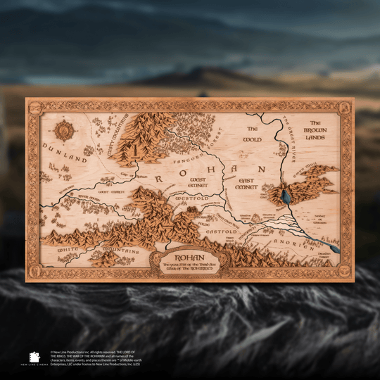 High Quality Rohan Map War of the Rohirrim Map – Rohan 3D Wood Wall Art – ZeWood