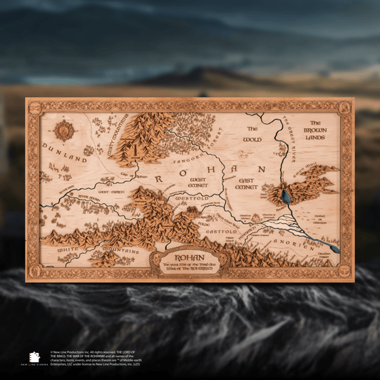 THE WAR OF THE ROHIRRIM ROHAN 3D WOOD MAP - ZeWood