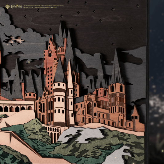 HOGWARTS™ 3D WOOD WALL POSTER - ZeWood