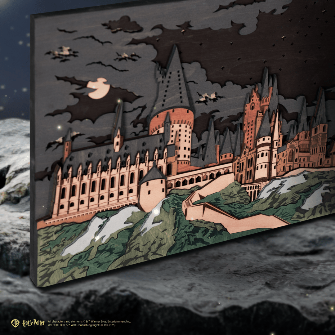 HOGWARTS™ 3D WOOD WALL POSTER - ZeWood