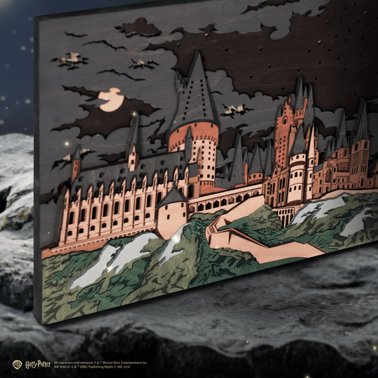 HOGWARTS™ 3D WOOD WALL POSTER - ZeWood