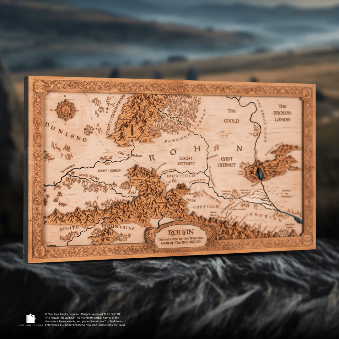 THE WAR OF THE ROHIRRIM ROHAN 3D WOOD MAP - ZeWood