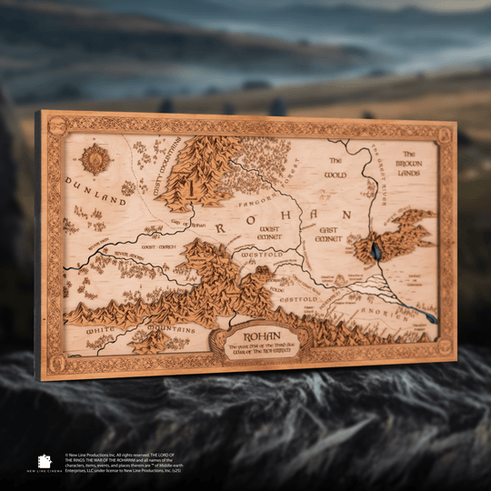 THE WAR OF THE ROHIRRIM ROHAN 3D WOOD MAP - ZeWood