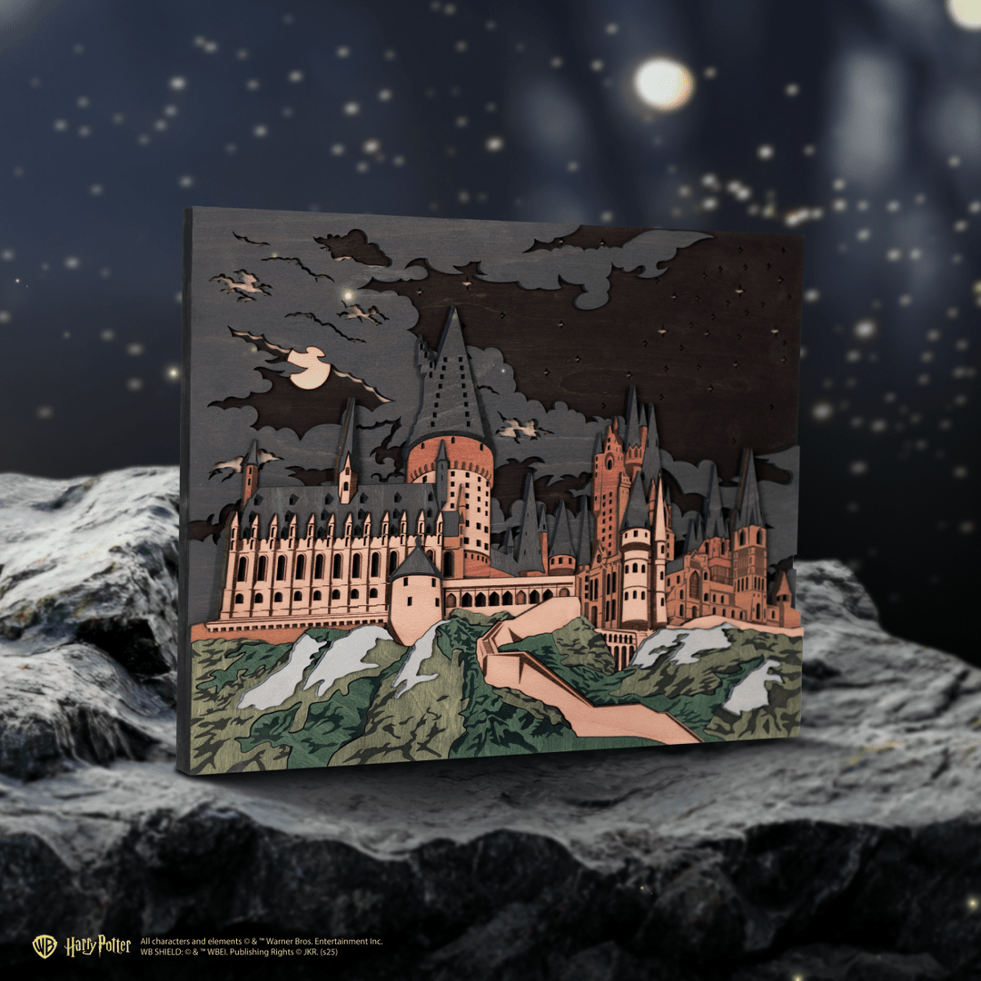 HOGWARTS™ 3D WOOD WALL POSTER - ZeWood